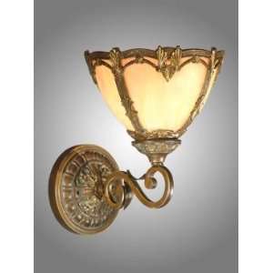   Tiffany Wall Sconce with Antique Bell Bronze Finish: Home Improvement