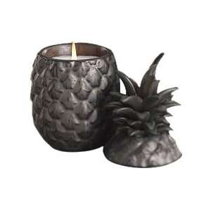   Jar with Pineapple Scented Candle, Antique Bronze