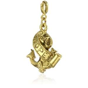   The Vatican Library Collection Anchor with Hope Banner Charm Jewelry