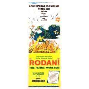  Rodan The Flying Monster Insert Movie Poster 14x36 