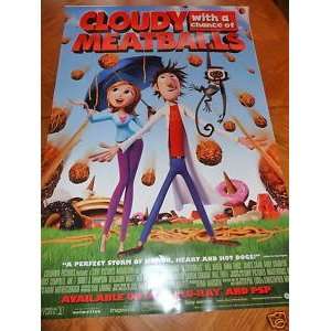  Cloudy with a Chance of Meatballs Poster 27x40 2010 New 