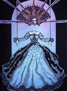 Gothic headless queen of hearts comic FANTASY ART ebsq  