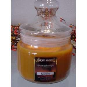 Serenity Candle   16 oz. Apothecary Jar  Grocery & Gourmet 