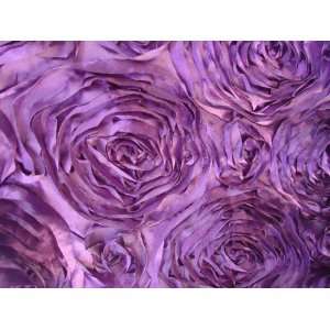 Satin Rosette Purple Bridal Wedding Decoration Fabric 50 Inch Fabric 