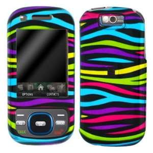  Premium Rainbow Zebra Design Snap On Cover Hard Case Cell 