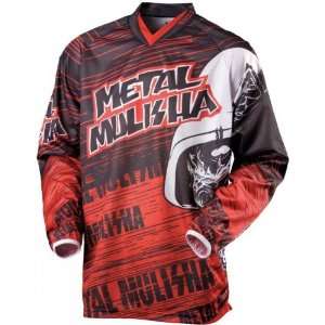  MSR M12 Youth Metal Mulisha Jersey Black/Red Large: Sports 