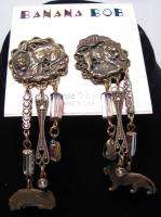 Description Lovely pair of clip on Earrings by Annie Venditti a 
