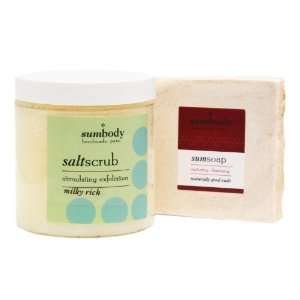  Sumbody Hydration Set: Salt Scrub & Natural Soap: Beauty