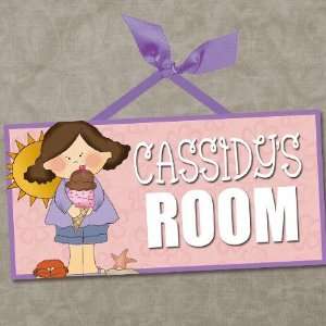  Girls Personalized Kids Room/wall Sign Ice Cream!: Everything Else