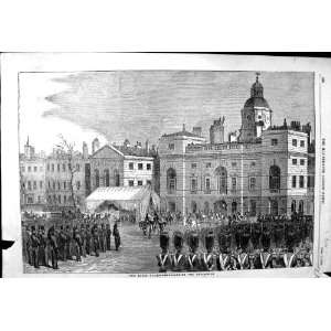  1852 HORSE GUARDS MARSHALLING PROCESSION SOLDIERS