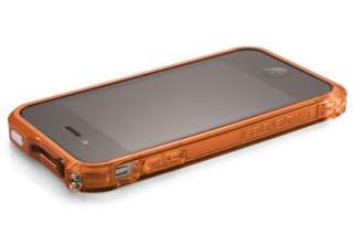 Element Vapor COMP iPhone 4 Case   ORANGE with Black Ultrasuede 