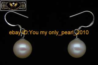 MPNatural 7 8mm AAA+ white pearl pendant&earrings 925s  