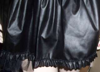 Gothic Vampire Rock Black Pleather LIP SERVICE Dress  
