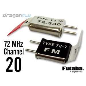  Futaba Channel 20 Crystal Set 72MHz FM Radio Receiver 