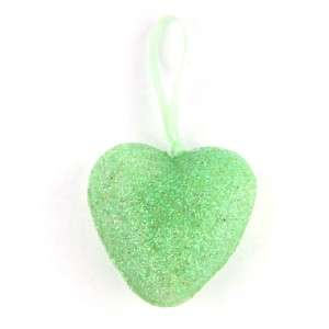 36 GREEN love heart Valentines Day ornament decoration  