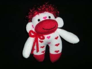 Valentine Sock Monkey Doll ~ Little Kewpi  