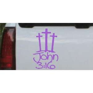   Crosses With John 3:16 Christian Car Window Wall Laptop Decal Sticker