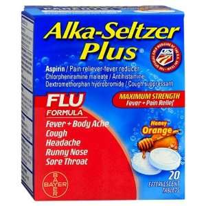  Alka Seltzer Plus Tabs Flu 20 Count Health & Personal 