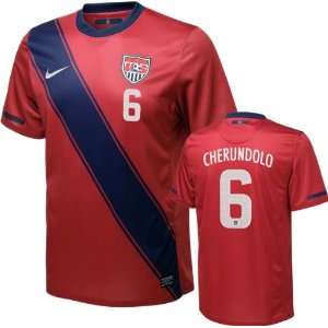  Steve Cherundolo #6 Red Nike Soccer Jersey: United States Soccer 