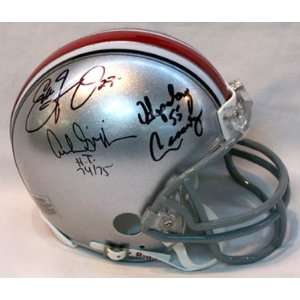 Ohio State Heisman Trophy Winners Autographed Mini Helmet:  