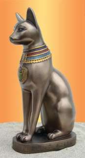 BASTET STATUE 12 Ancient Egyptian Bast Feline Goddess Pagan Sculpture 