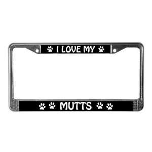 Love My Mutts PLURAL Pets License Plate Frame by CafePress:  