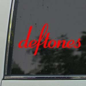  Deftones Red Decal Rock Band Car Truck Window Red Sticker: Arts 