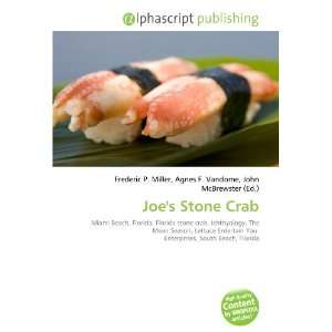  Joes Stone Crab (9786133973824): Books