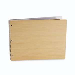   Book with Aluminum Hinges, Landscape Format, Natural: Camera & Photo