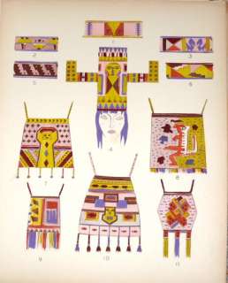 RARE Costumes of South America Edouard Halouze 26 Lithograph Prints 