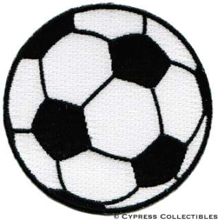 IRON ON SOCCER BALL EMBROIDERED FUTEBOL PATCH FOOTBALL  