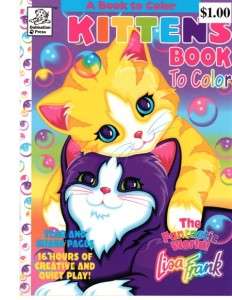 Case Lot of 36 Lisa Frank Kittens Coloring Book for kids NEW!  