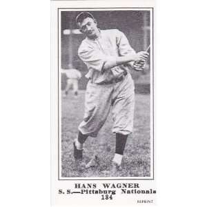  Honus Wagner 1916 Sporting News Reprint Card: Sports 