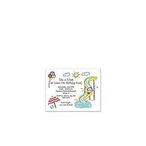  InvWaterpark Boy Beach and Pool Party Invitations Health 
