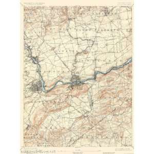  USGS TOPO MAP ALLENTOWN PENNSYLVANIA (PA) 1894