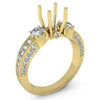 15ct round diamond 3stone anniversary ring setting gold y18k
