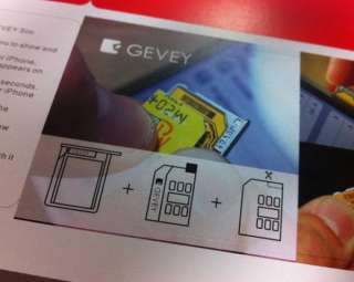 New Gevey PRO Turbo Sim Card For Unlock IPHONE 4 4G  