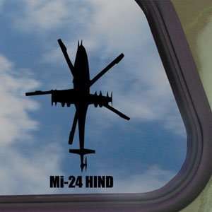 Mi 24 HIND Black Decal Military Soldier Window Sticker 