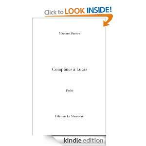 COMPTINES A LUCAS (French Edition) Martine Berton  Kindle 