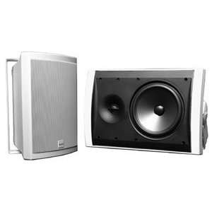   White (Pair) 2 Way High Performance Outdoor Speakers Electronics