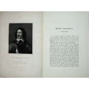   1832 Memoirs Portrait Robert Devereux Earl Essex Noble