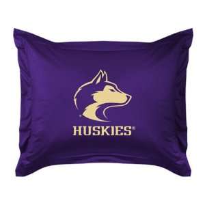  Washington Huskies Locker Room Pillow Sham   Standard 