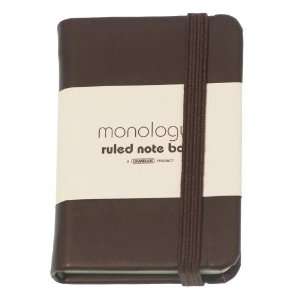  Grandluxe Brown Monologue Ruled Notebook, Pocket, 1.97 x 2 
