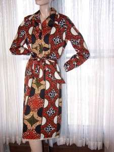 Vintage Lanvin Mod Pop Art Graphic Shirt Dress  
