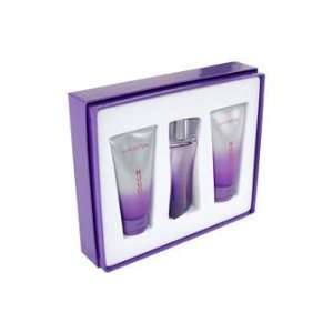 Pure Purple by Hugo Boss for Women   3 Pc Gift Set 1.6oz EDP Spray, 2 
