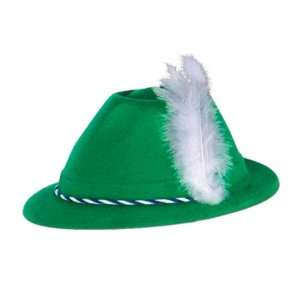  New   Green Velour Tyrolean Hat Case Pack 96 by DDI