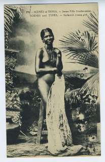 ADRICA Black Soudan Girl original old 1910s postcard  