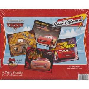  Disney Race O Rama The World of Cars 4 Photo Puzzels 9 X 