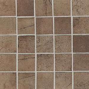   Costa Rei Mosaic 2 x 2 Terra Marrone Ceramic Tile: Home Improvement