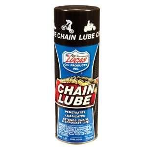 Lucas Oil 10393 11oz. Chain Lube Semi Synthetic Spray Lubricant (12 